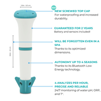 Cargue la imagen en el visor de la galería, EcO Start - Monitor de Agua Inteligente - Duo Pack - Funciona en Piscinas, Bañeras de Hidromasaje y Swim Spas