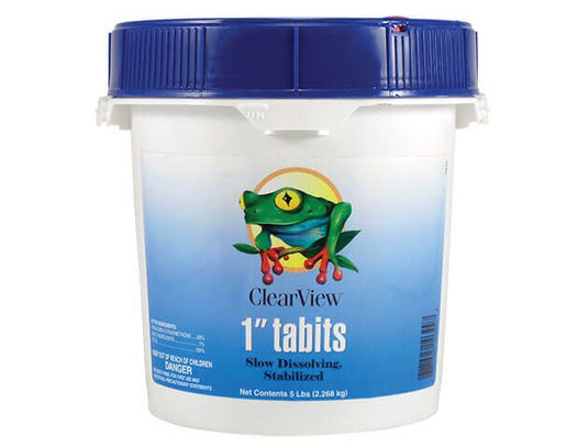 ClearView 1" Tabletas pequeñas de cloro - 5 lb